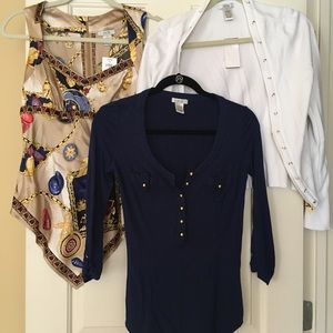 Set of 3 Cachè tops